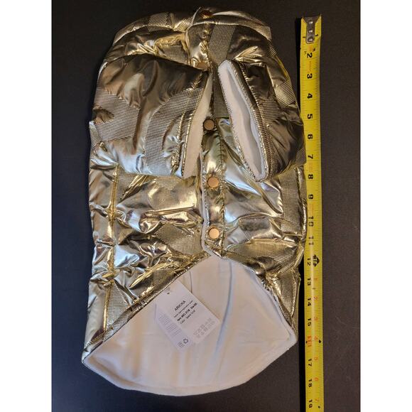 Arkika Winter Dog Coat Warm Comfortable Stylish Fun - Gold Size XXL - Picture 3 of 6